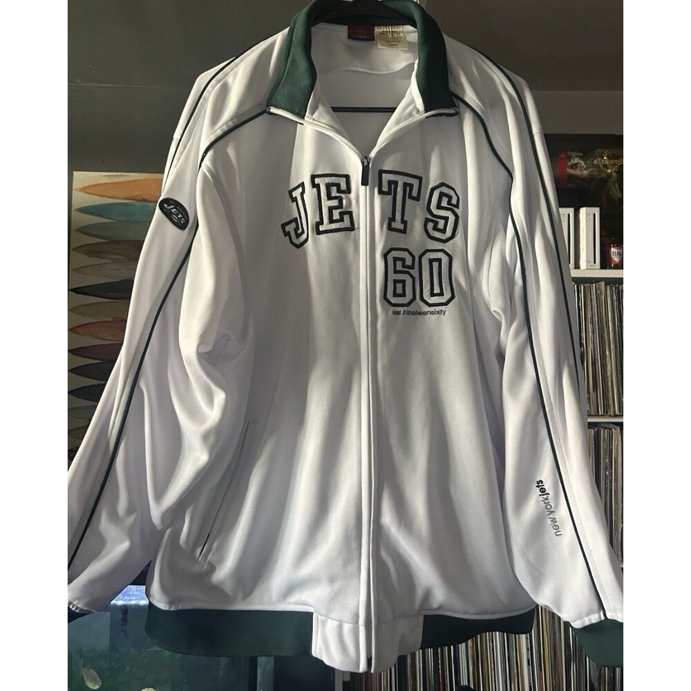 New York Jets NFL Reebok Gridiron Classics full-zip track jacket Men’s Medium